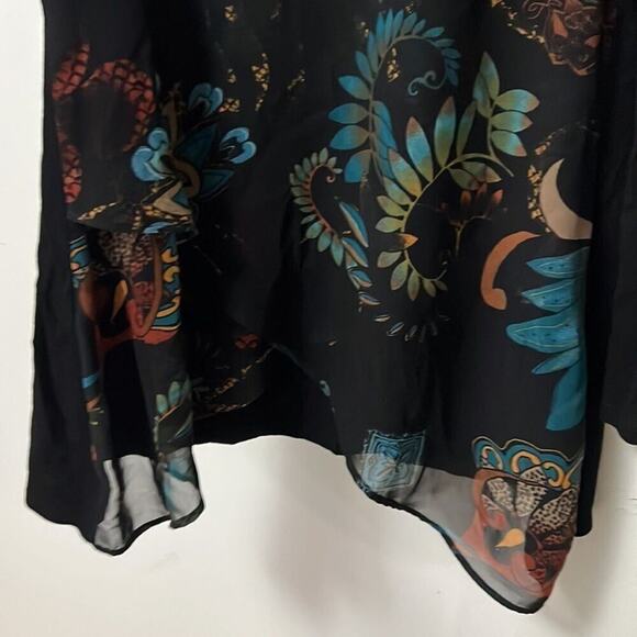 NWT CHICO’S HERITAGE WOVEN FRONT TOP‎ SIZE 00 - Picture 4 of 8